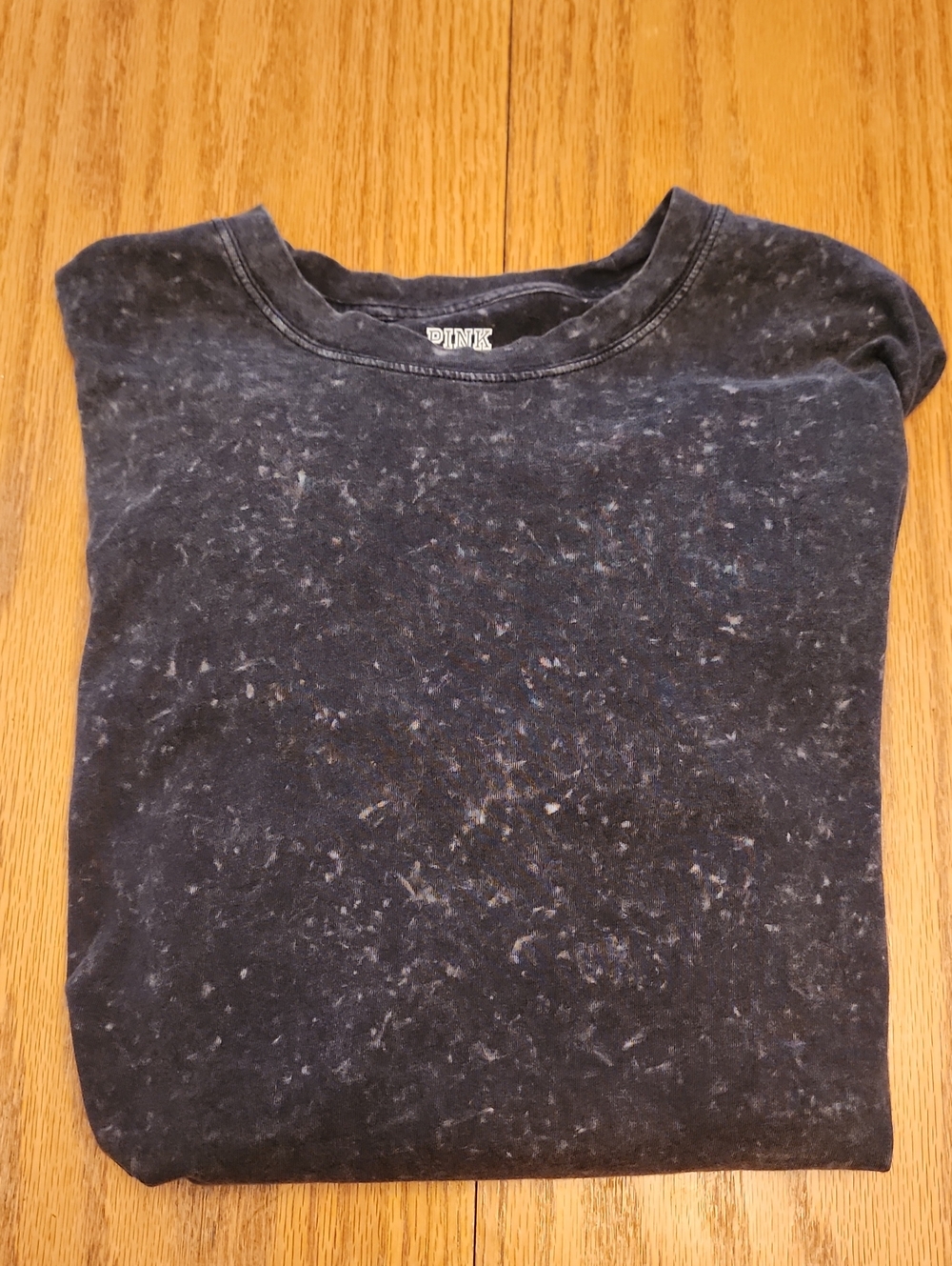 PINK Victoria's Secret Mineral Wash Long Sleeve Shirt - Charcoal - Picture 14 of 16